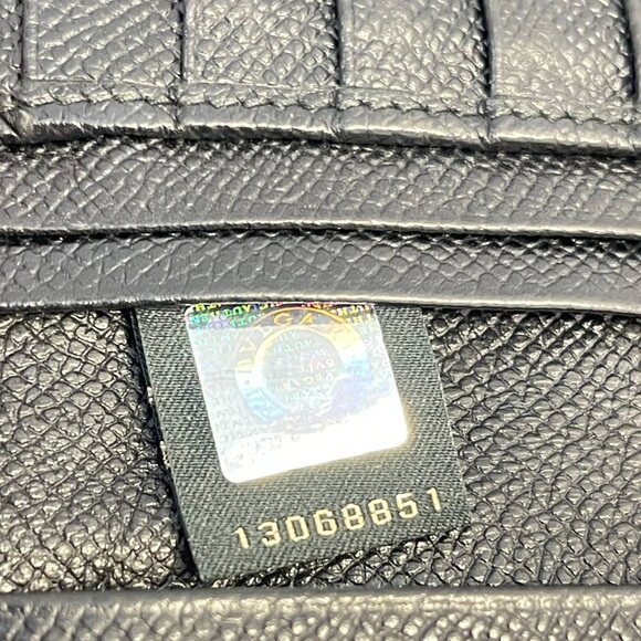 Bvlgari Black Leather Bifold Long Wallet - Preowned - Picture 13 of 13